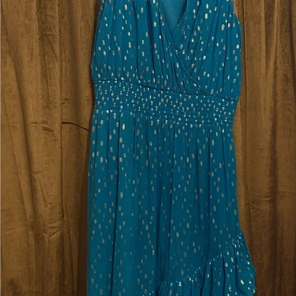 Lilly Pulitzer Blue and Silver Maxi Dress - Picture 4 of 7
